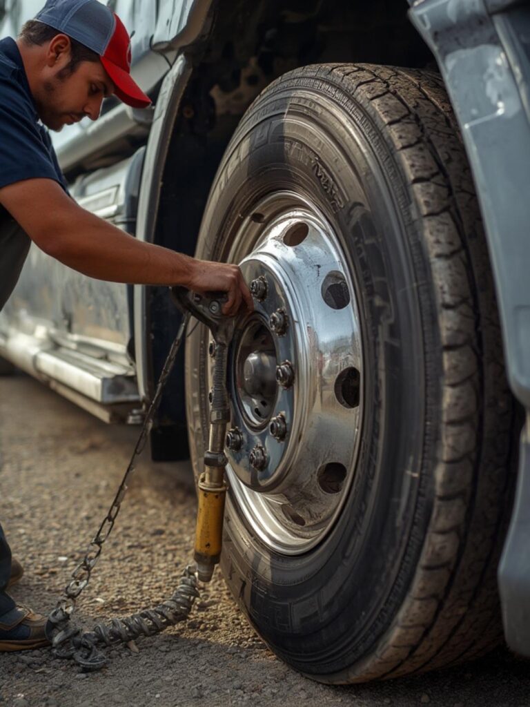 semi truck tire irons planting