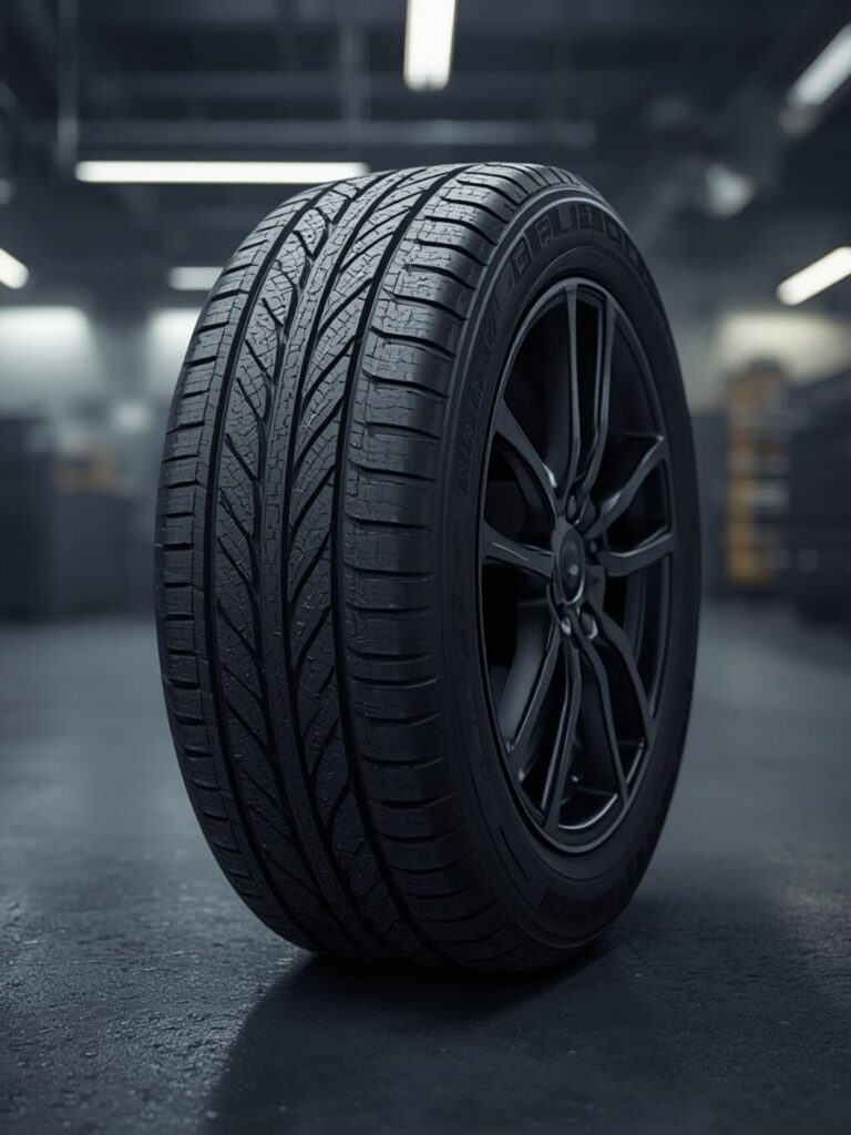 changing a flat tire